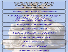 Tablet Screenshot of catholicsaints.mobi