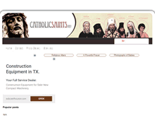 Tablet Screenshot of catholicsaints.net
